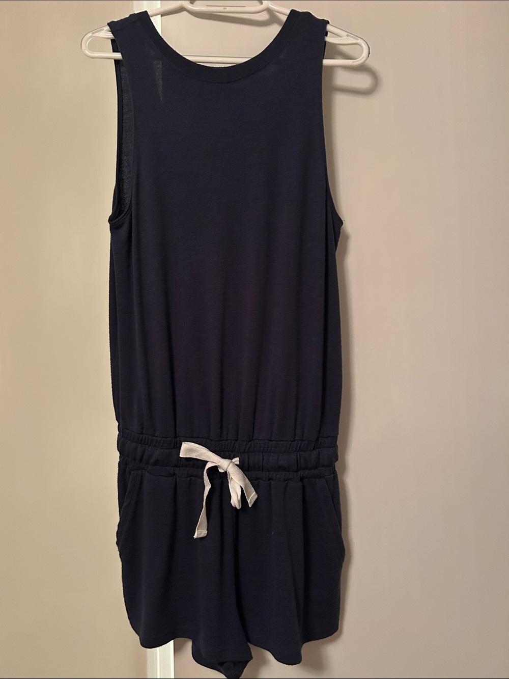 Wilfred Navy Sleeveless Romper
